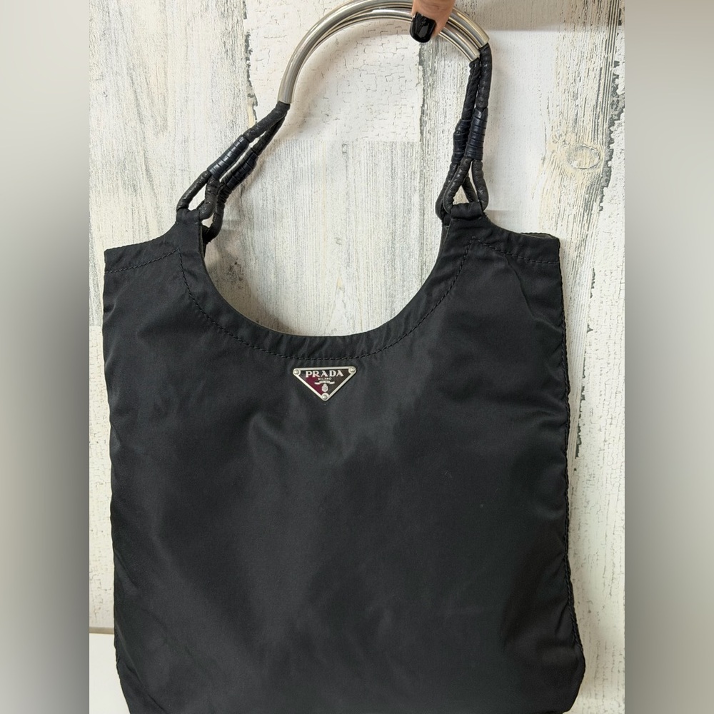 Prada‎ Black Nylon Tote Bag